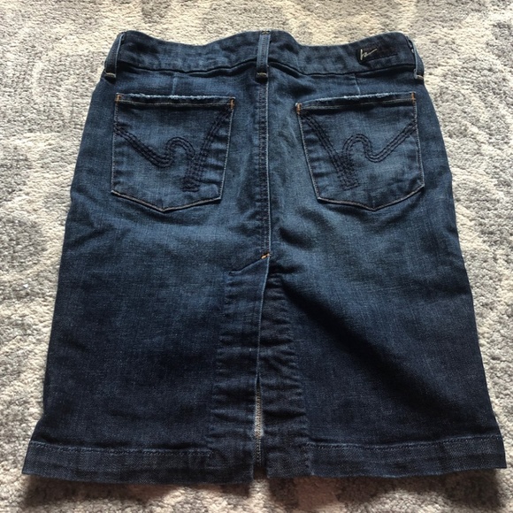 Citizens of Humanity Denim Pencil Skirt - Picture 1 of 4
